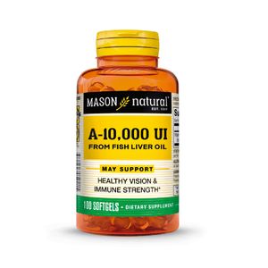 Mason Vitamina A 10000 UI Cápsulas - Frasco 100 und