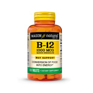 Mason Vitamina B12 1000 mcg Tabletas - Frasco 100 und