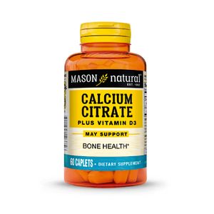 Mason Citrato de Calcio + Vitamina D3 Comprimidos - Frasco 60 und