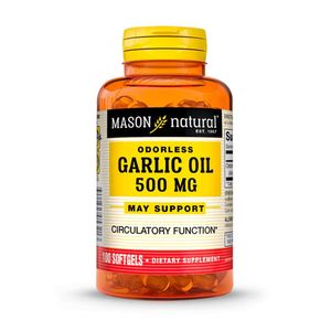 Mason Garlic Oil 500 mg Cápsulas - Frasco 100 und