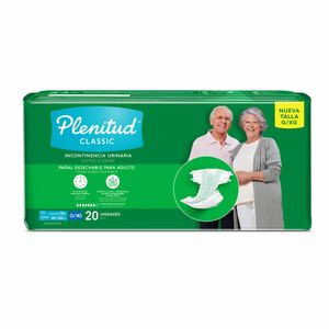 Plenitud Classic Pañales Para Adultos Talla G/XG - Bolsa 20 und