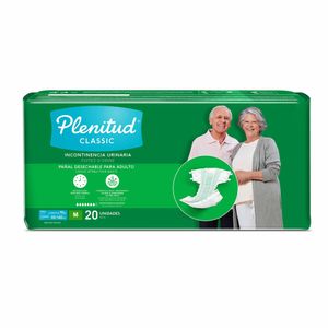 Plenitud Classic Pañales para Adultos Talla M - Bolsa 20 und