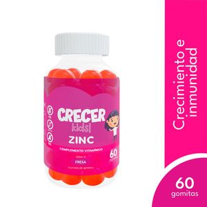 Crecer Kids Zinc Gomitas Sabor Fresa - Frasco 60 und