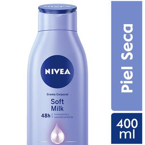 Nivea Soft Milk Piel Seca Crema Corporal - Frasco 400 ml