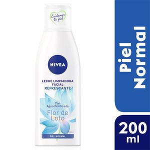 Nivea Leche Limpiadora Facial Flor de Loto - Frasco 200 ml