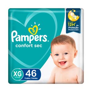 Pampers Confort Sec Pañales para Bebé Talla XG - Bolsa 46 und