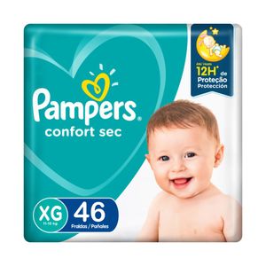 Pampers Confort Sec Pañales para Bebé Talla XG - Bolsa 46 und