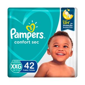 Pampers Confort Sec Pañales para Bebé Talla XXG - Bolsa 42 und