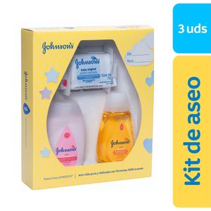 Johnson's Baby Estuche 3 Piezas (Shampoo + Crema + Jabón) - Pack 3 und