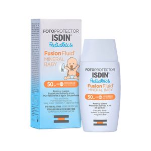 Isdin Pediatrics Fotoprotector Fusion Fluid Mineral Baby SPF50 - Frasco 50 ml