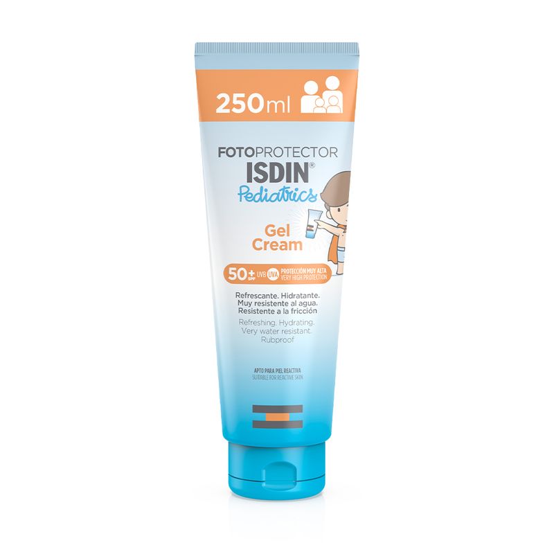 Isdin-Pediatrics-Fotoprotector-Gel-Cream-SPF50----Tubo-250-ml