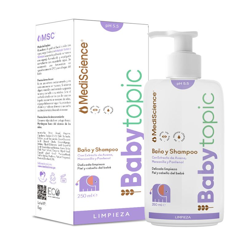 MediScience-Babytopic-Baño-y-Shampoo---Frasco-250-ml