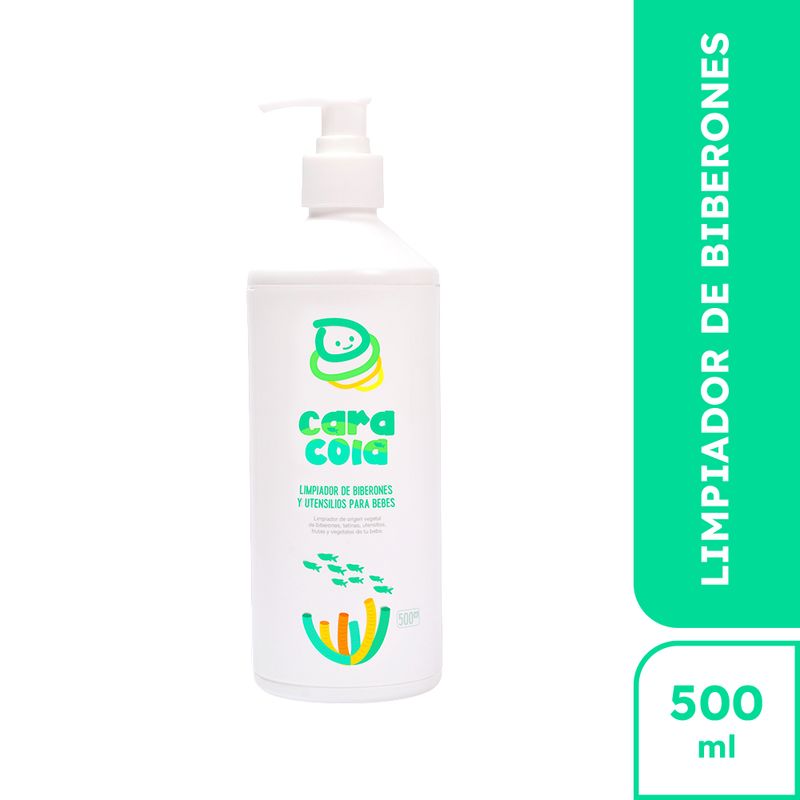 Caracola-Limpiador-de-Biberones-y-Utensilios-para-Bebes---Frasco-500-ml