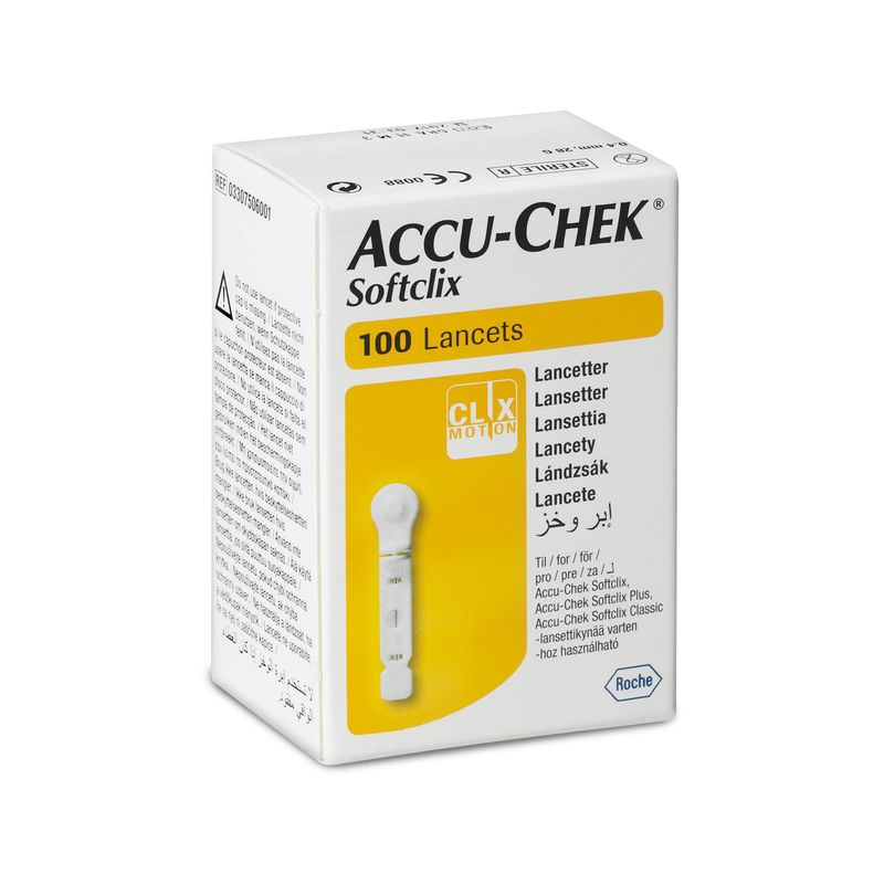 Accu-Chek-Softclix-Lancetas---Caja-100-und