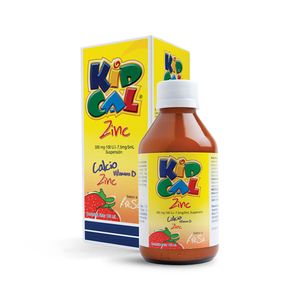 Kidcal Suspensión Oral Sabor Fresa - Frasco 180 ml