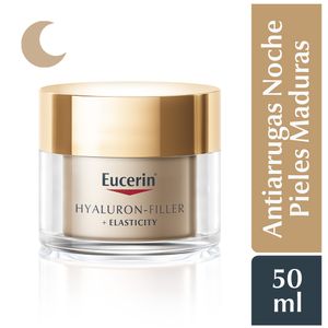 Eucerin Hyaluron Filler + Elasticity Crema de Noche - Pote 50 ml