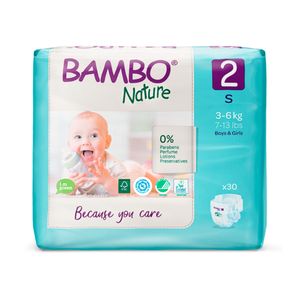 Bambo Nature Pañales Talla 2 S - Bolsa 30 und