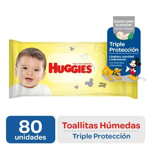 Huggies Triple Acción Toallitas Húmedas - Bolsa 80 und