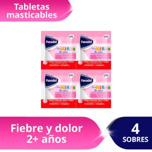 Panadol para Niños 80 mg Tabletas Masticables - Blíster 4 und