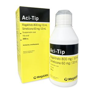 Aci Tip 800 mg + 60 mg/10 ml Suspensión Oral - Frasco 200 ml