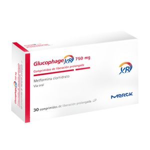 Glucophage XR 750 mg Comprimidos - Caja 30 und