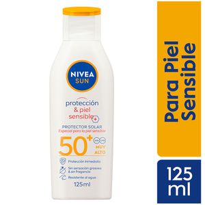 Nivea Sun Protección & Piel Sensible Protector Solar FPS50 - Frasco 125 ml