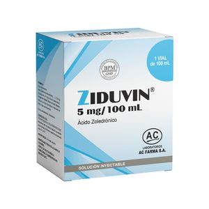 Ziduvin 5 mg/100 ml Solucion Inyectable - Vial 100 ml