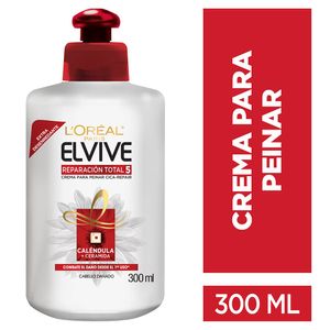 Crema para Peinar Elvive RT5 Para Cabello Dañado - Frasco 300 ml