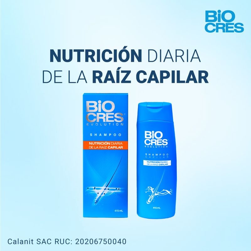 Biocres-Evolution-Shampoo-Capilar---Frasco-415-ml