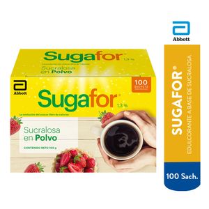 Sugafor Edulcorante Edulcorante en Sobres - Caja 100 und