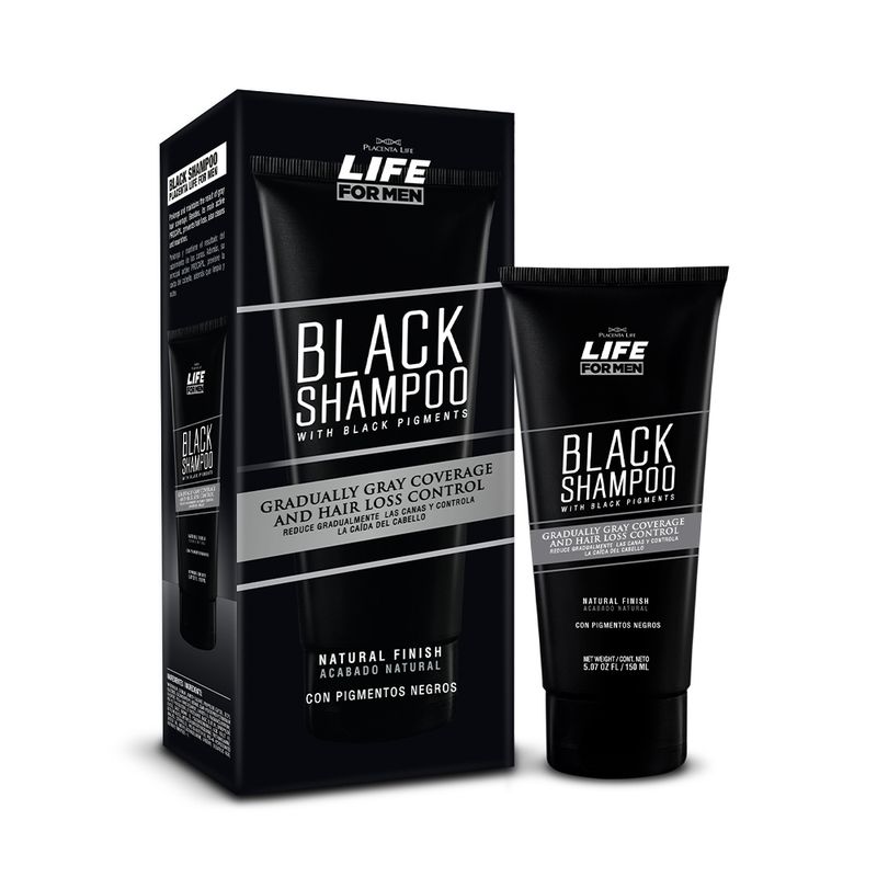 Placenta-Life-for-Men-Black-Shampoo-con-Pigmentos---Tubo-150-ml