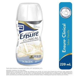 Ensure Clinical Bebible Sabor Vainilla - Frasco 220 ml