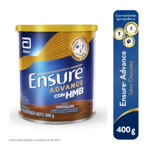 Ensure Advance con HMB en Polvo Sabor Chocolate - Lata 400 g