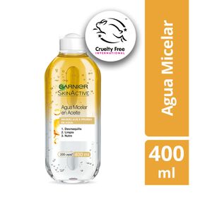 Garnier Skin Active Agua Micelar en Aceite - Frasco 400 ml