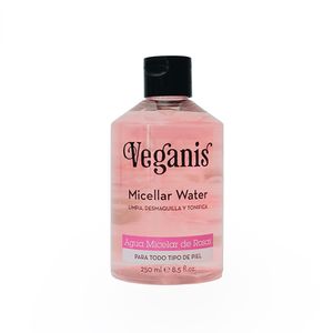 Veganis Agua Micelar de Rosas - Frasco 250 ml