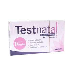 Testnatal Test de Embarazo Cassette - Caja 1 und