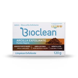 Bioclean Jabón Mascarilla con Arcilla Exfoliante - Barra 120 g