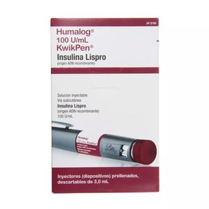 Humalog 100 u/ml KwikPen Solución Inyectable - Cartucho 3 ml