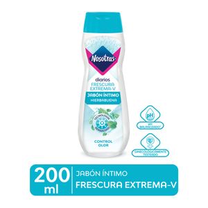 Nosotras Frescura Extrema Jabón Íntimo - Frasco 200 ml