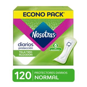 Nosotras Normal Algodón Protectores Diarios - Caja 120 und