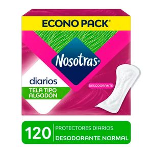 Nosotras Normal Desodorante Protectores Diarios - Caja 120 und