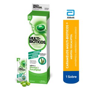 Caramelos Multibioticos Sabor Mentol - Sobre 4 und