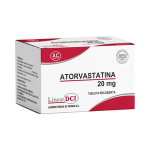 Atorvastatina 20 mg AC Tabletas - Blíster 10 und