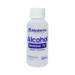 Alkofarma Alcohol Medicinal 70° - Frasco 120 ml