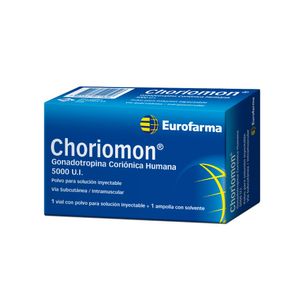 Choriomon 5 000 ui Polvo para Solución Inyectable + Solvente - Caja 1 kit