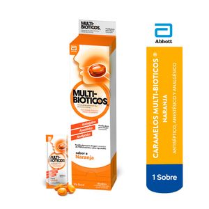 Caramelos Multibióticos Sabor Naranja - Un Sobre 4 tab