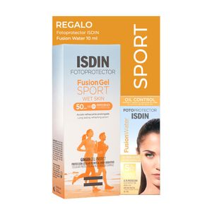 Isdin Kit Fotoprotector Fusion Gel Sport 100ml + Fusion Water Mini 10ml - Pack 2 und