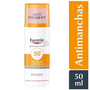 Eucerin Sun Pigment Control SPF50+ Protector Solar Tono Invisible - Frasco 50 ml