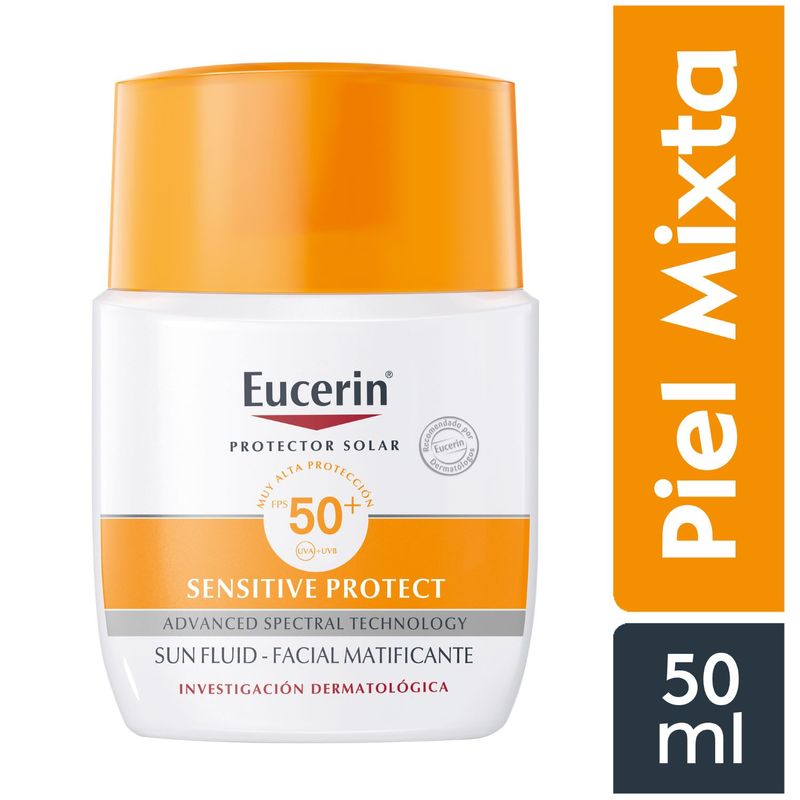 Eucerin-Sun-Sensitive-FPS50--Protector-Solar-Matificante-Tono-Invisible---Frasco-50-ml