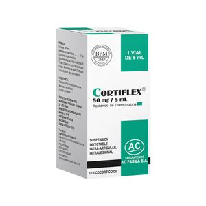 Cortiflex 50 mg/5 ml Suspensión Inyectable - Vial 5 ml